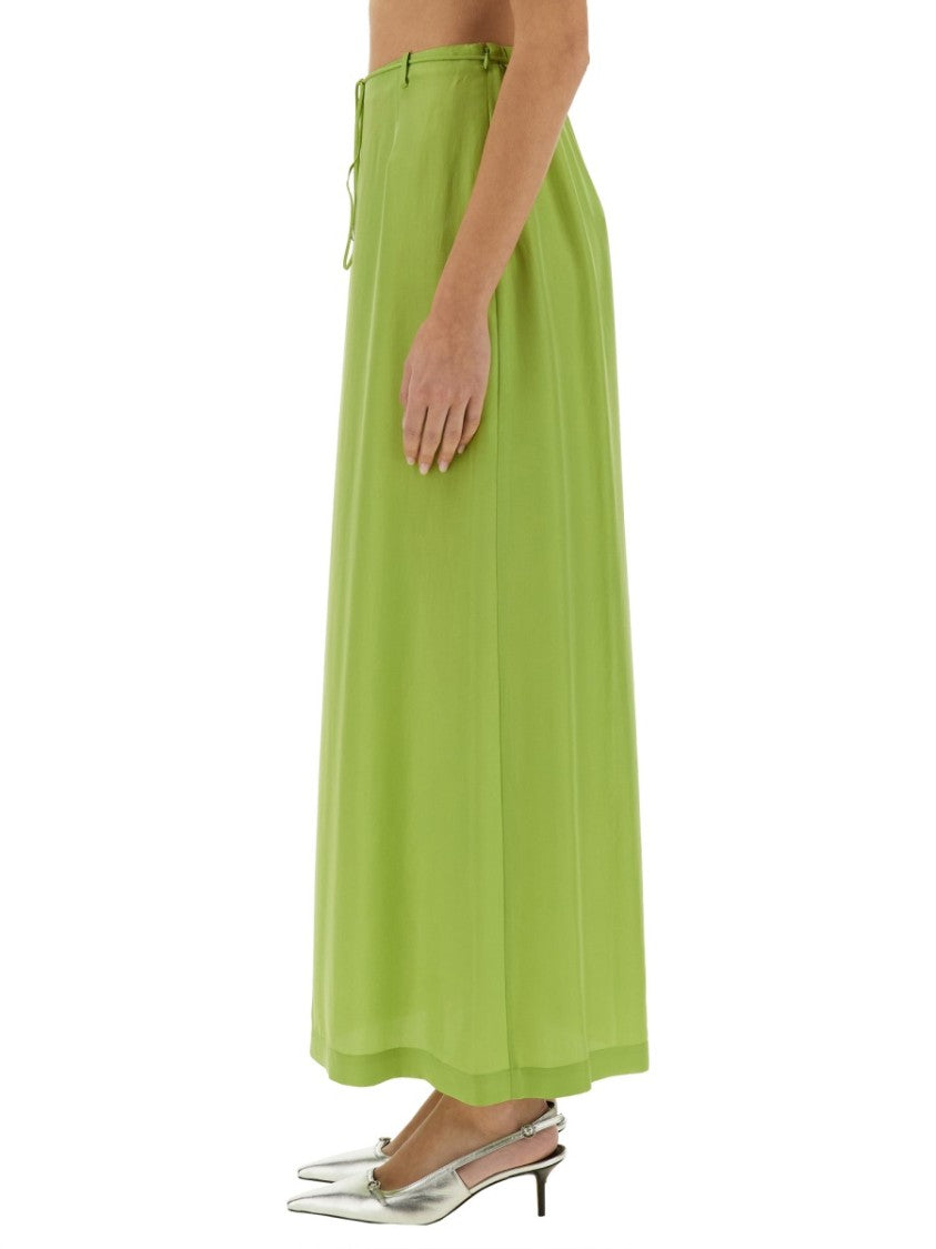 Alysi Long Silk Skirt
