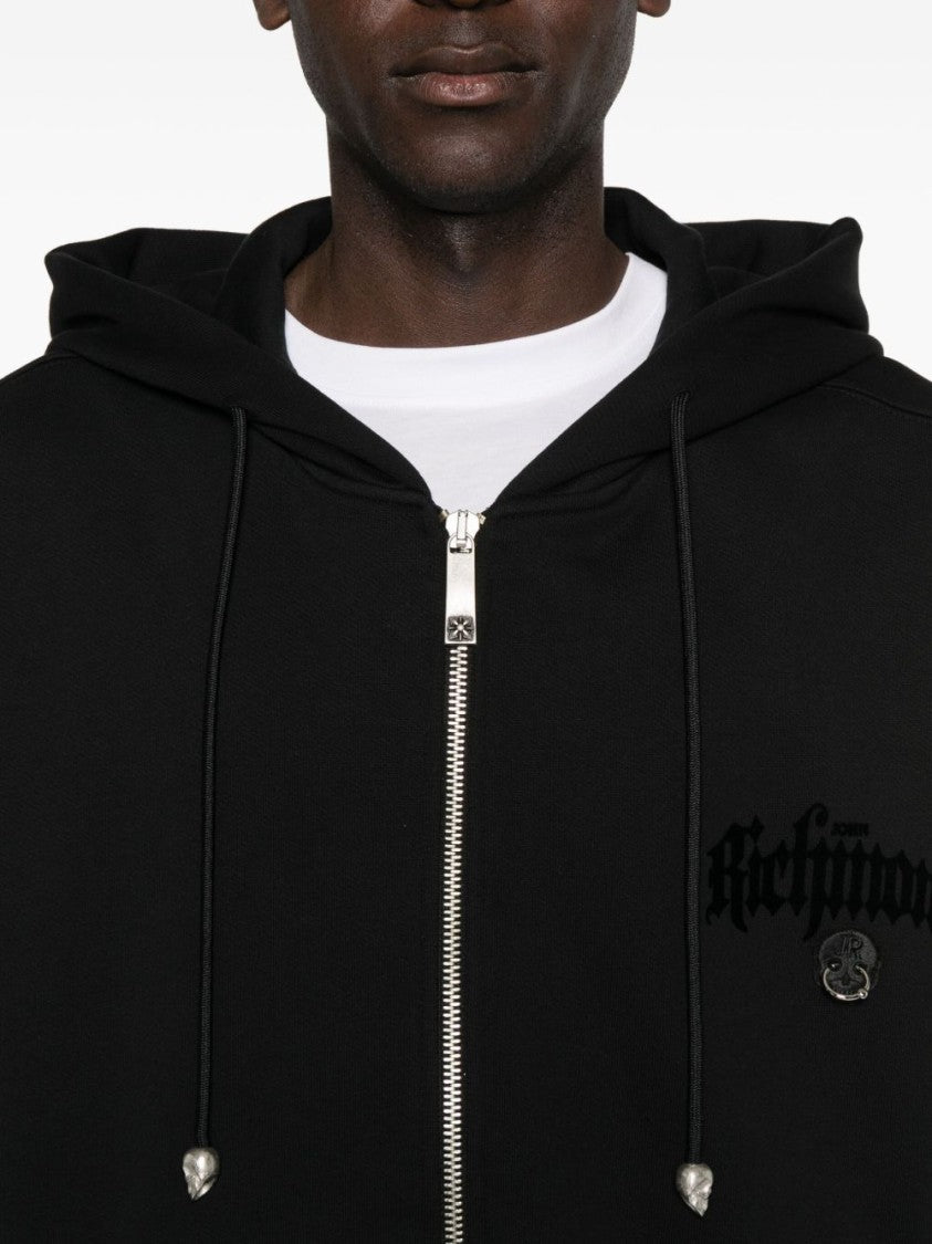 John Richmond Black Knit Sweater With Round Neckline