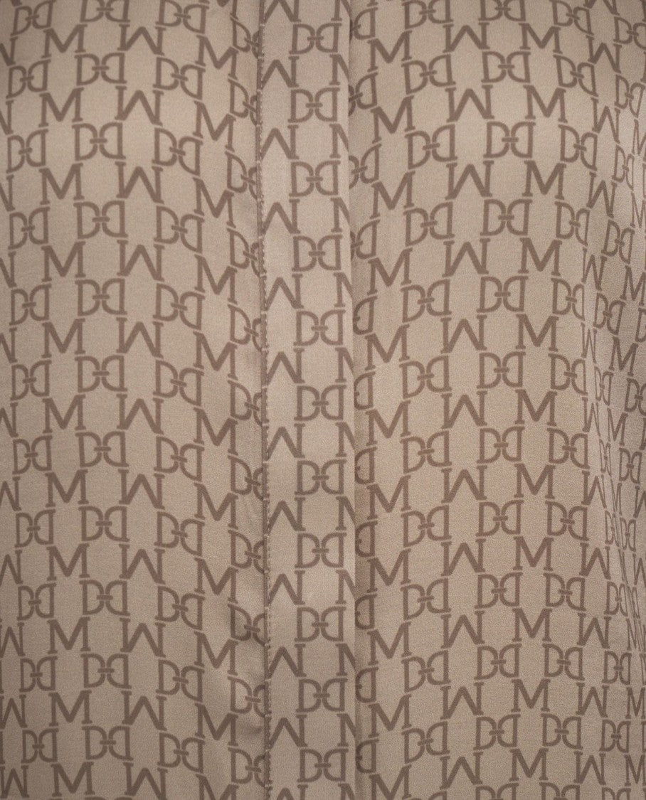 Guess By Marciano Refined Monogram Blouse With Classic Collar And Buttoned Cuffs