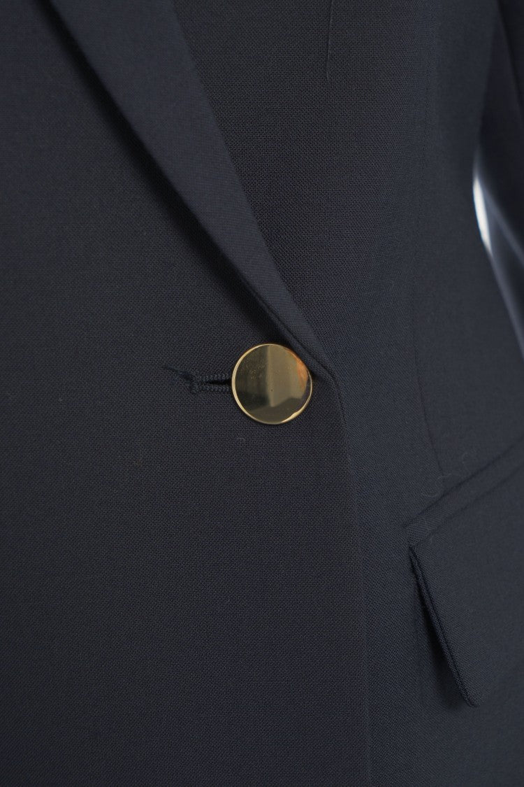 Semi Couture Double-Breasted Blazer With Gold Buttons
