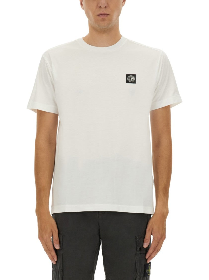 Stone Island Classic Slim-Fit T-Shirt With Round Neckline