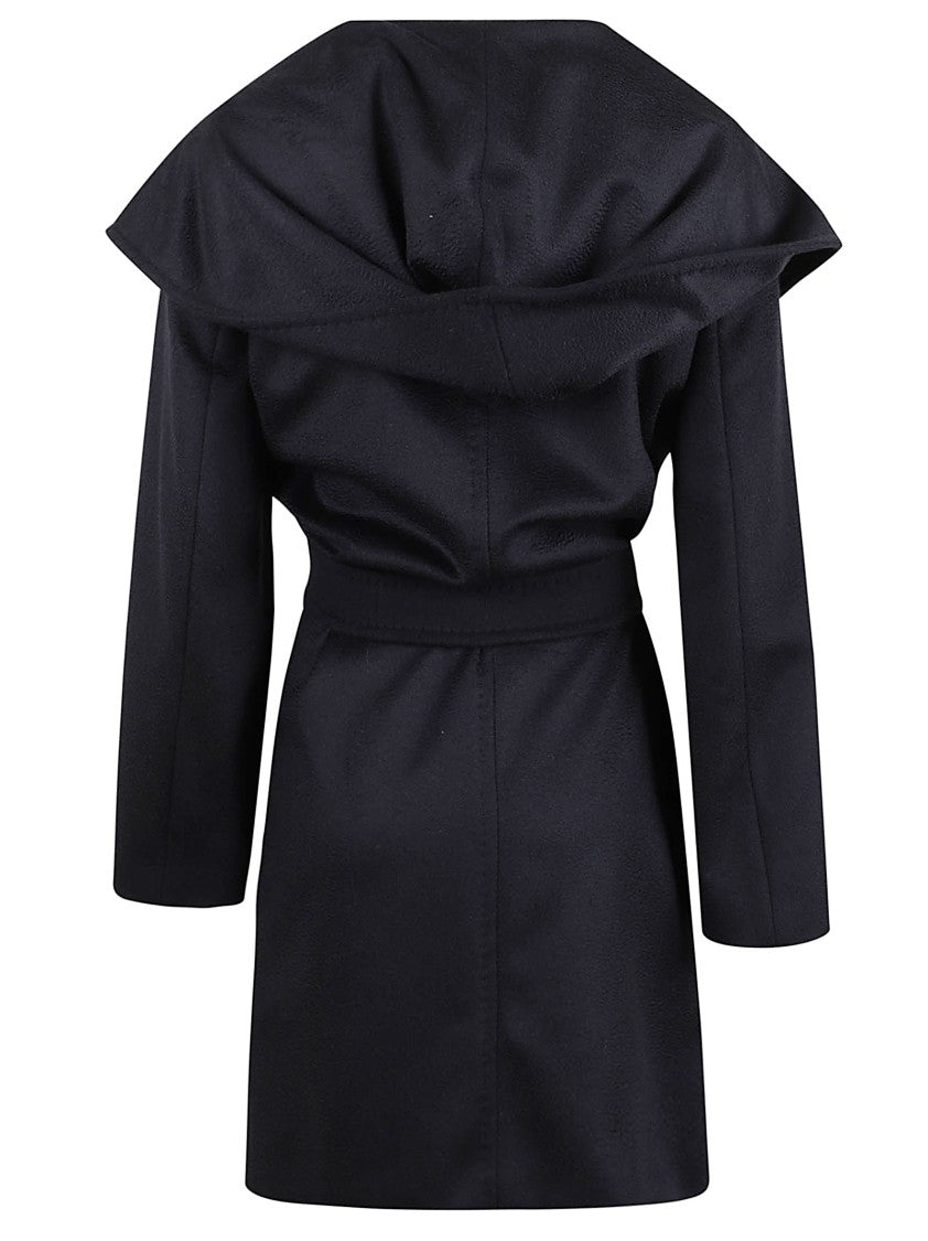 Max Mara Wool Coat With Dramatic Shawl Collar