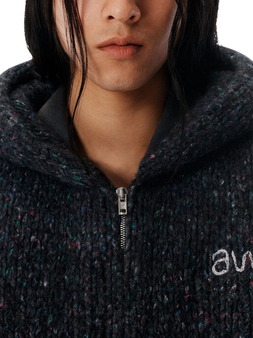 Alexander Wang Oversized Zip-Up Hoodie With Aw Embroidery