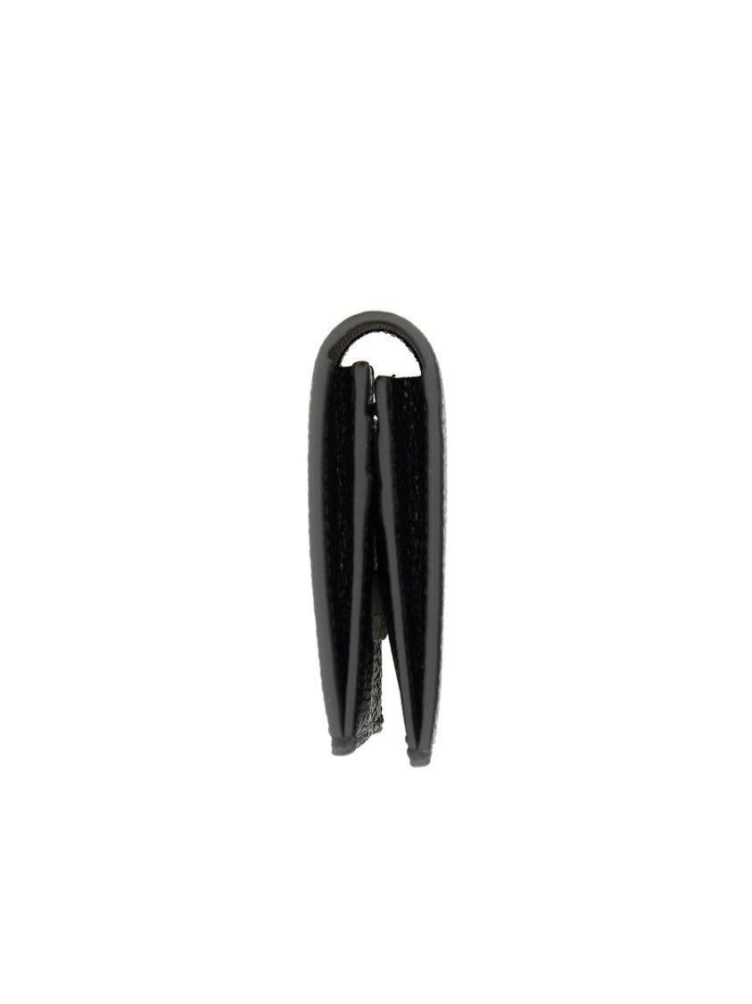 Thom Browne Textured Black Calfskin Cardholder