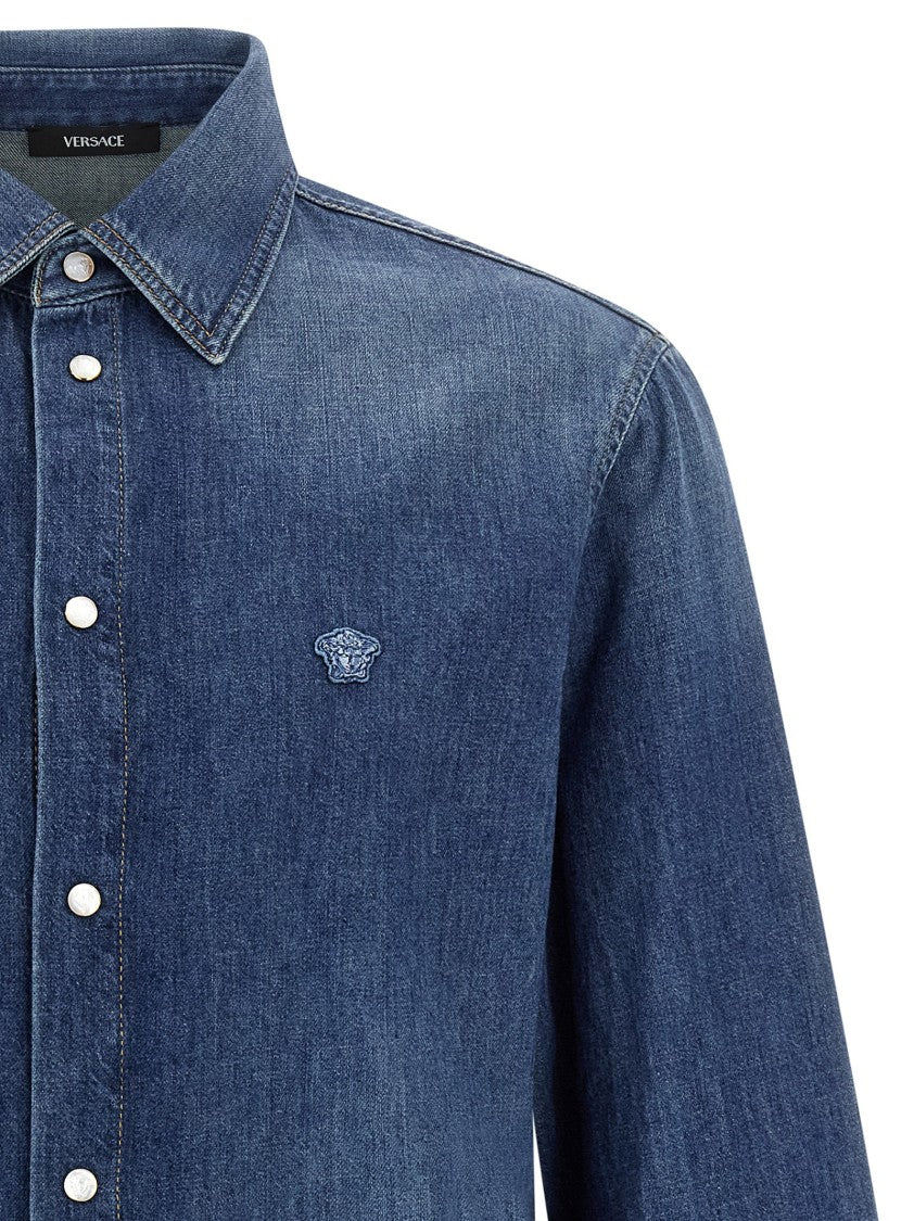 Versace 'Medusa' Patch Shirt