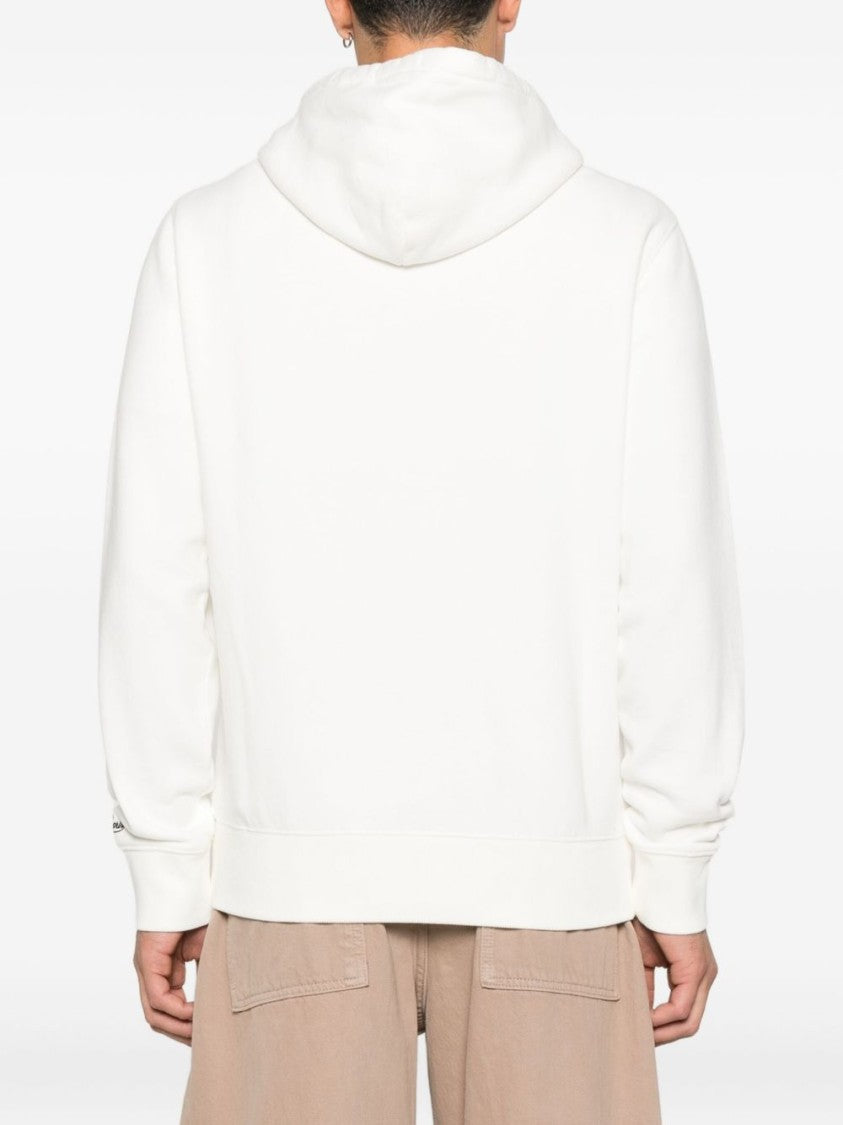 Mc2 Saint Barth White Hooded Sweater