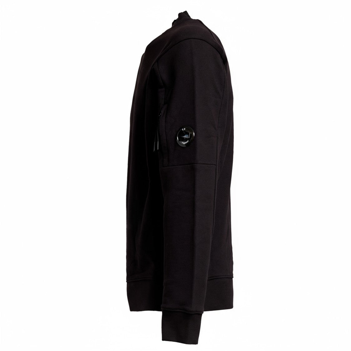 C.P. Company Diagonal Raised Fleece Crew Neck Lens Sweatshirt