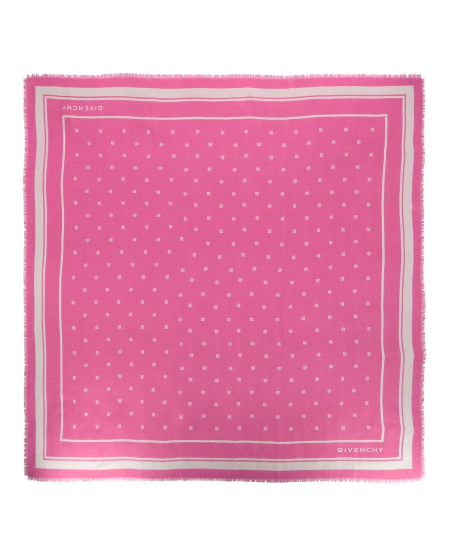 Givenchy 4G Shawl In Cashmere And Silk