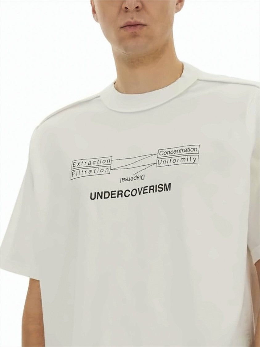 Undercover Boxy Relaxed-Fit Cotton T-Shirt With Graphic Print