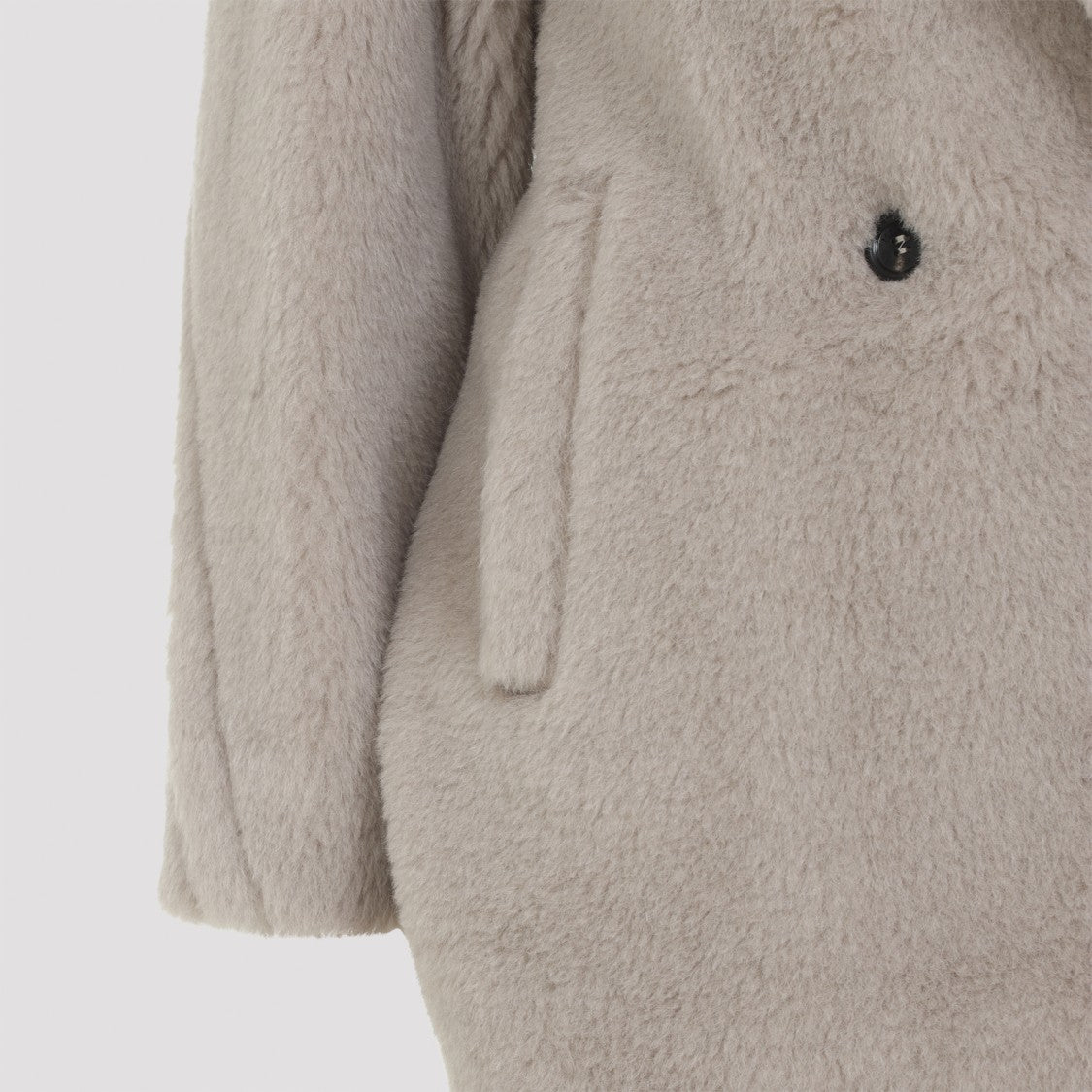 Max Mara Olga Teddy Beige Alpaca Coat