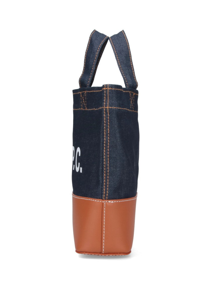A.P.C. Mini Tote Bag "Axel" – Blue