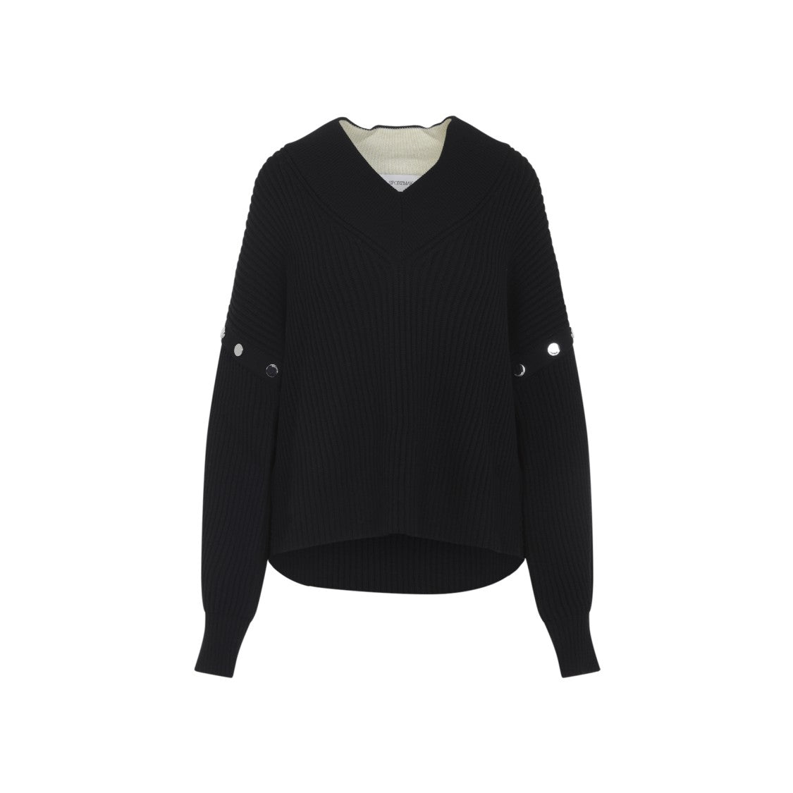 Sportmax Tay Black Virgin Wool Pullover