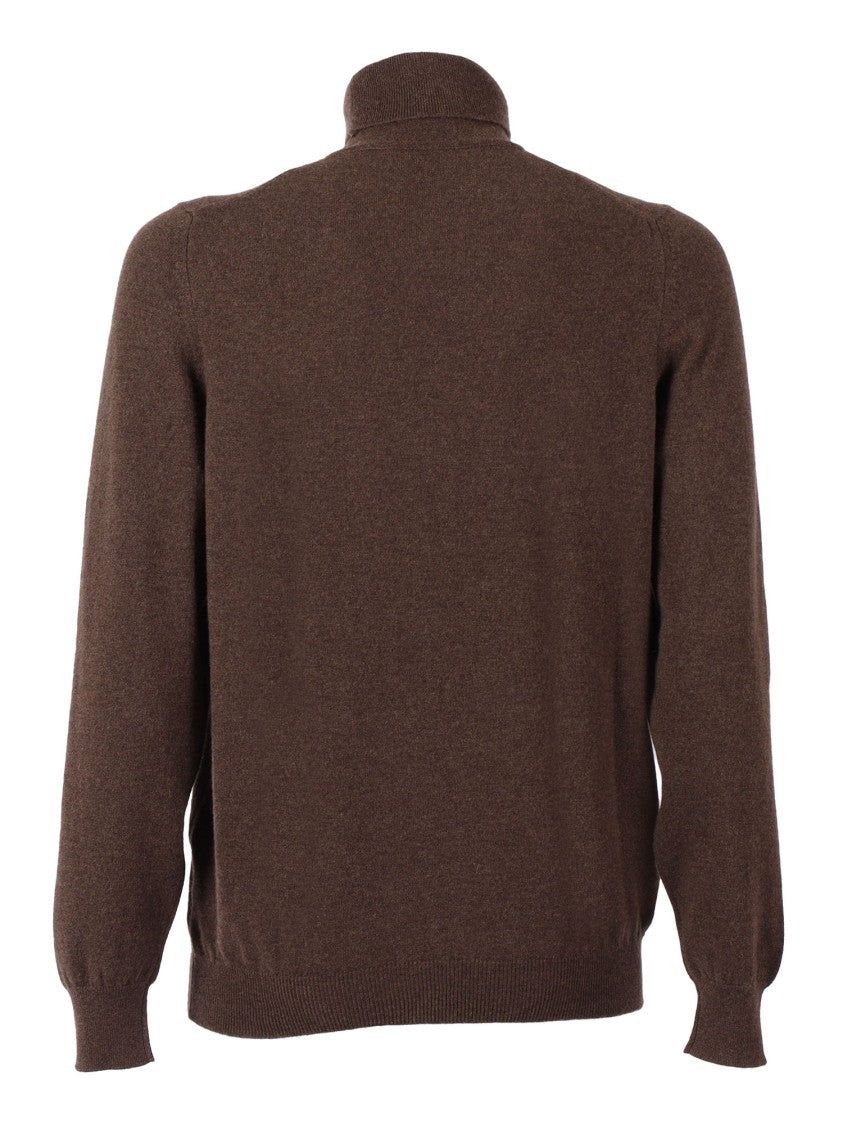 Fedeli Turtleneck Long Sleeve Cashmere Sweater