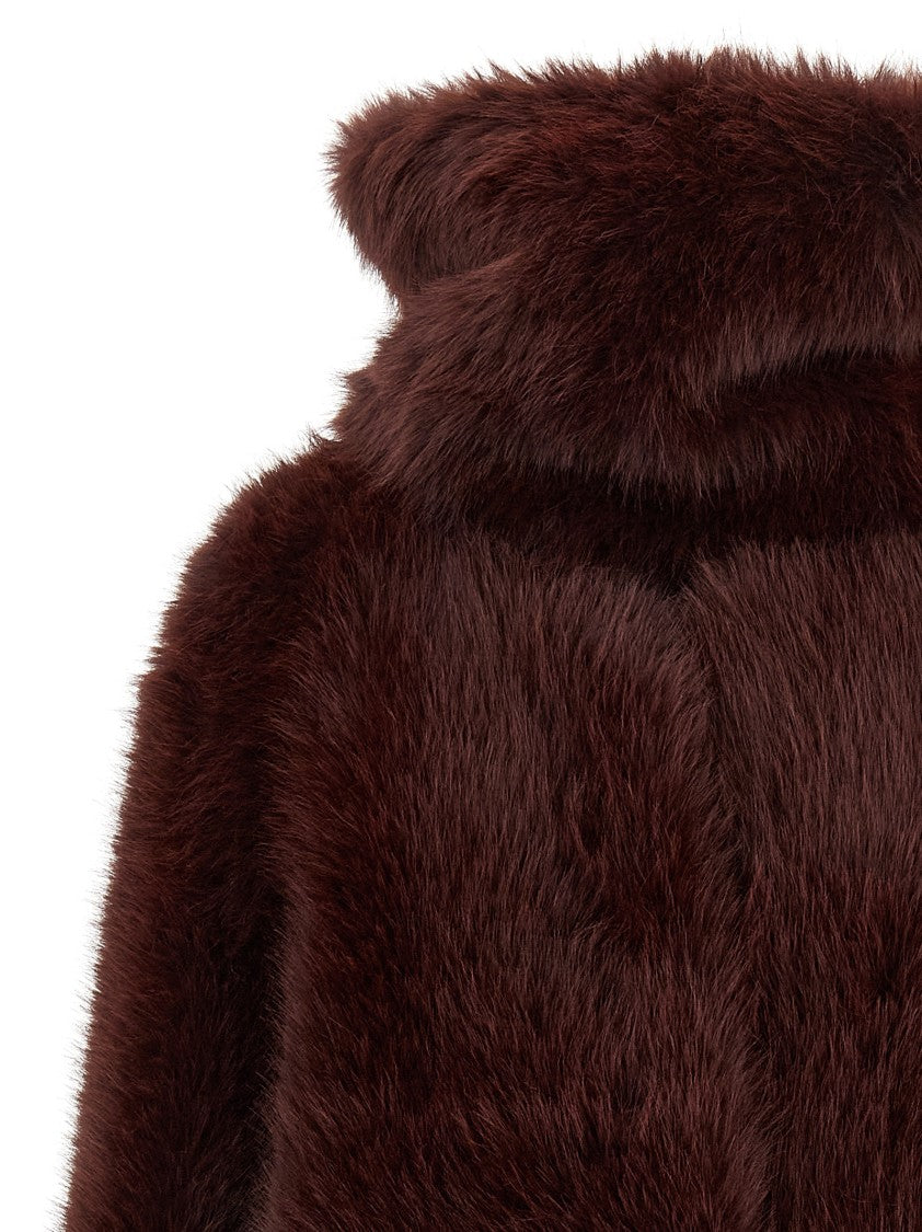 B&B Couture Biscuit' Eco Fur Coat