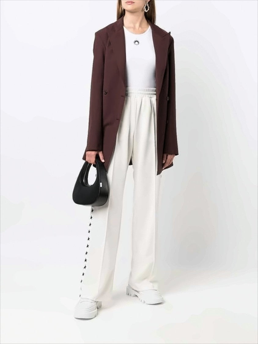 Golden Goose Wide-Leg Track Pants With Graphic Star Motifs