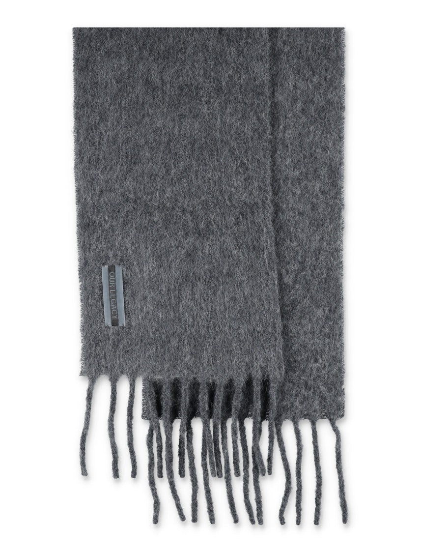 Our Legacy Textured Wool And Alpaca Blend Scarf