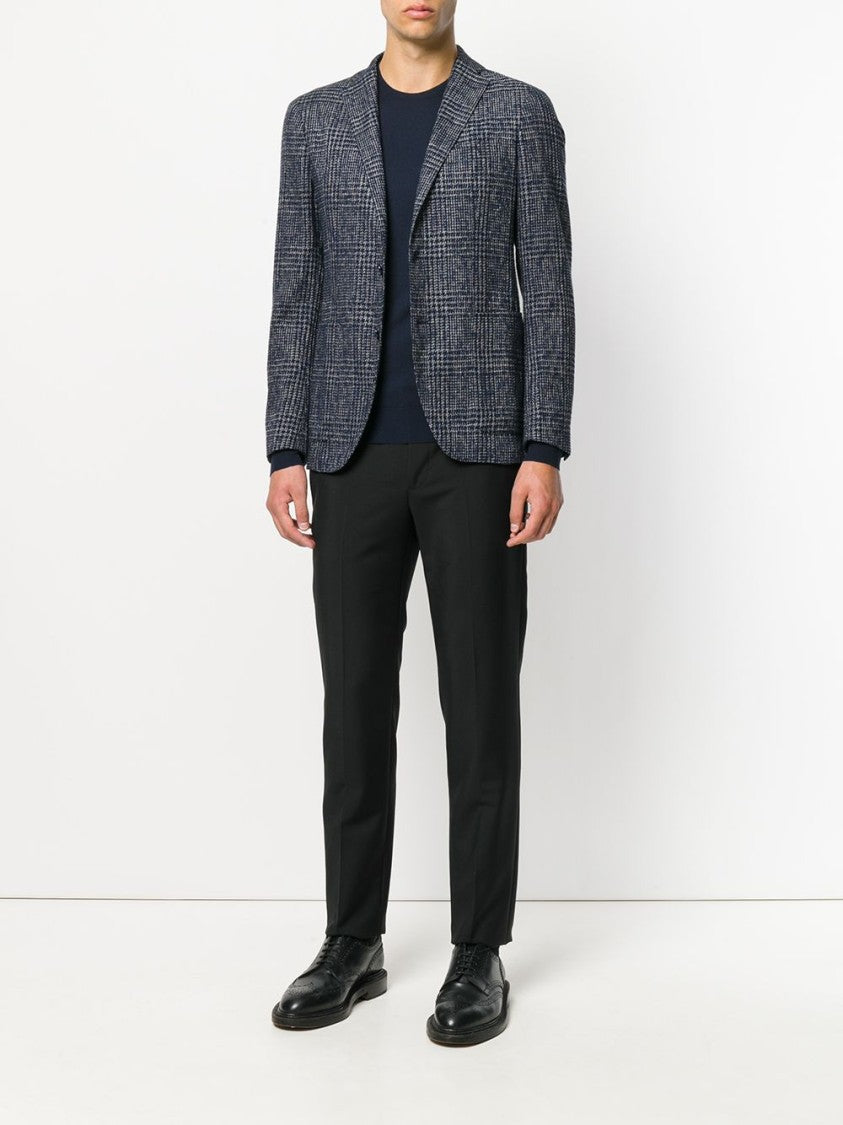 John Smedley Dark Blue Crew Neck Sweater
