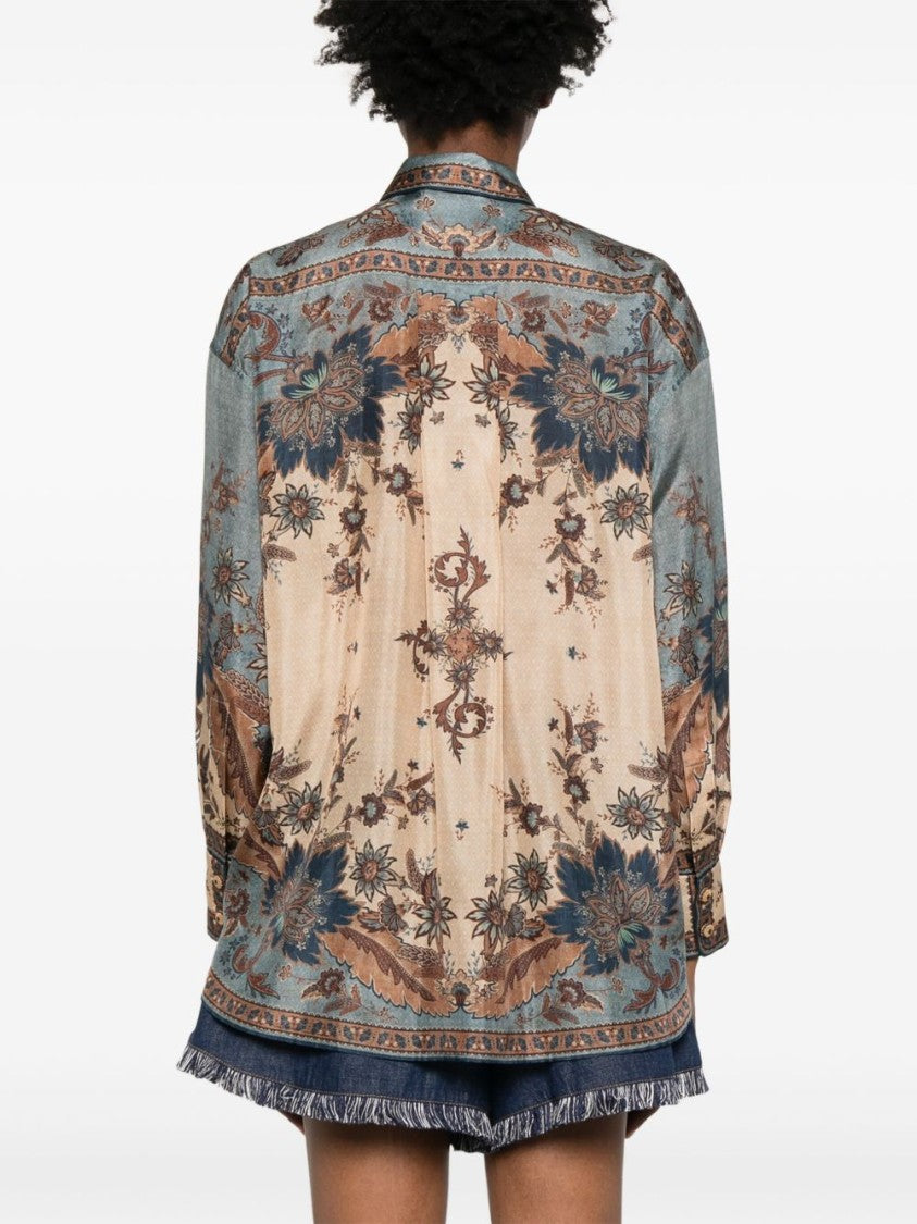 Zimmermann Box-Pleat Detail Shirt With Classic Collar