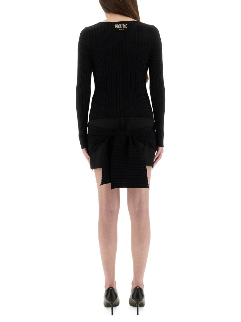 Moschino Ribbed Slim Fit Sweatshirt