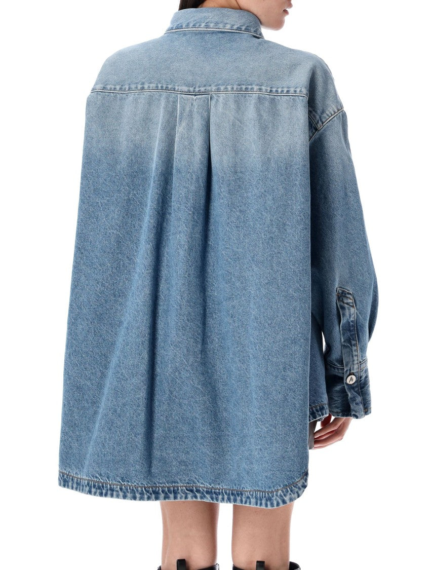 The Attico Diana Shirt Denim