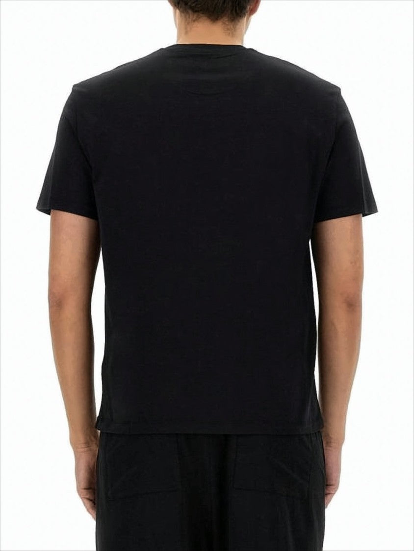 Neil Barrett Short-Sleeved Black T-Shirt With Heart And Arrow Graphic