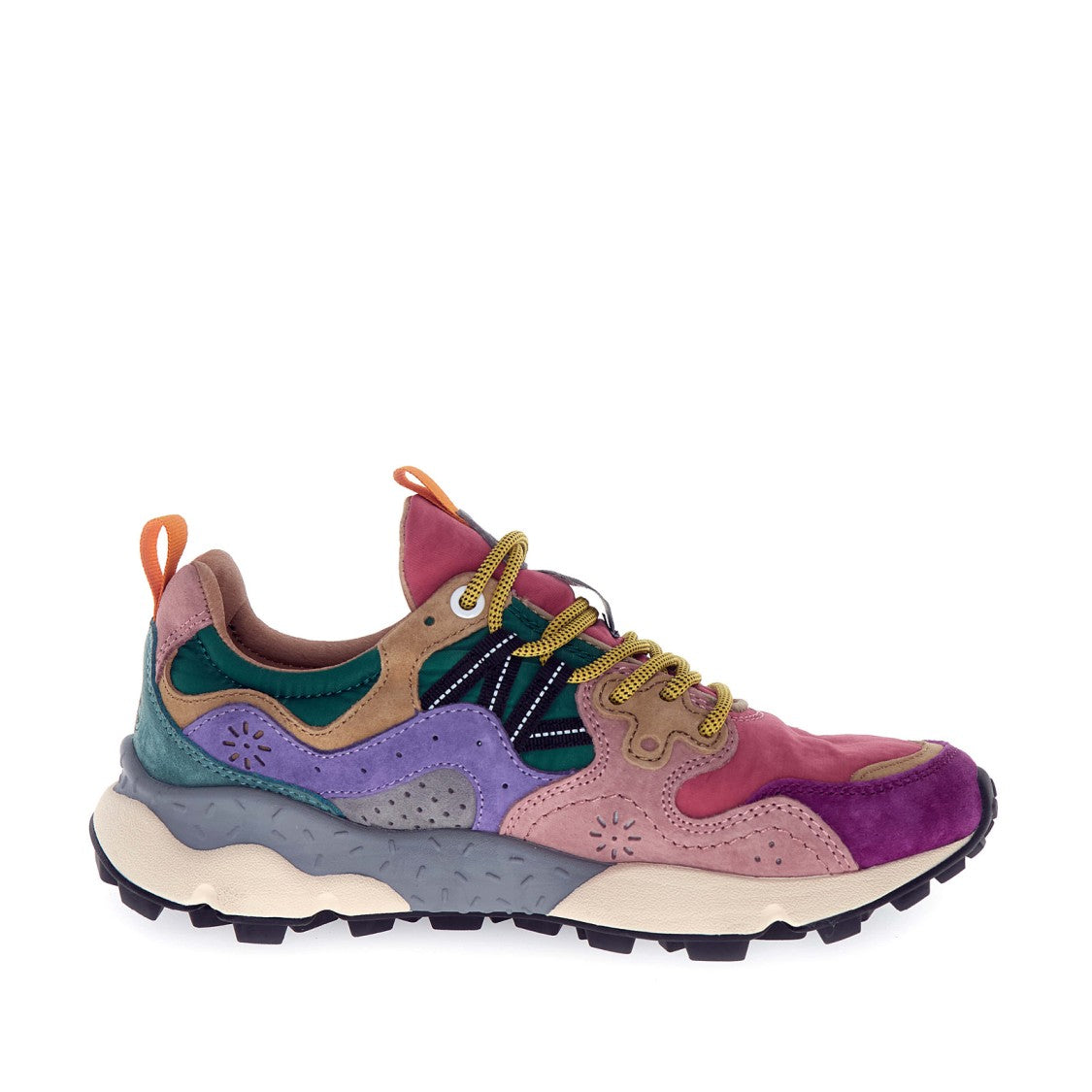 Flower Mountain Yamano Sneakers - Antique Pink Fuxia Powder/Lilac