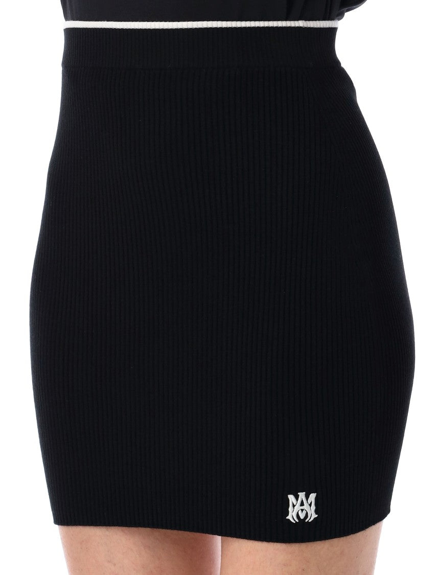 Amiri Ma Mini Skirt Knit Rib