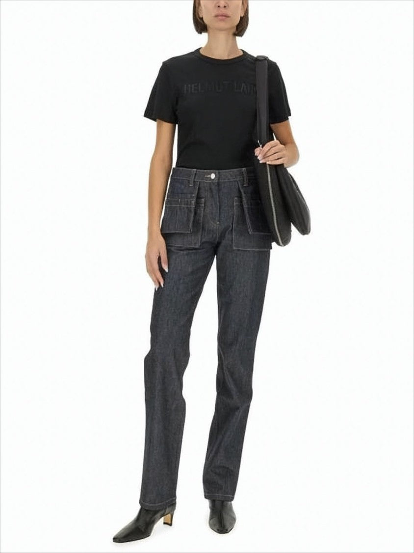Helmut Lang Fitted Short-Sleeve Helmut Lang T-Shirt With Embossed Logo