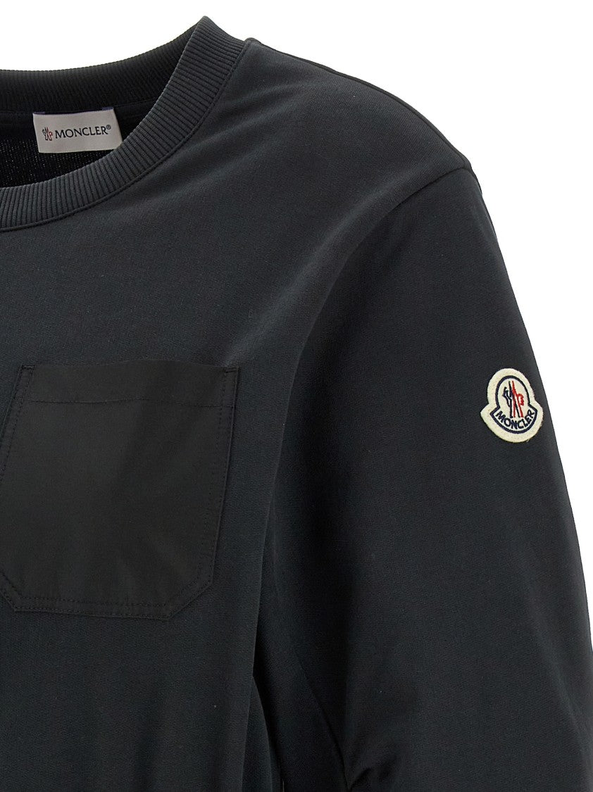 Moncler Balloon-Style Dress With Brushed Cotton Top