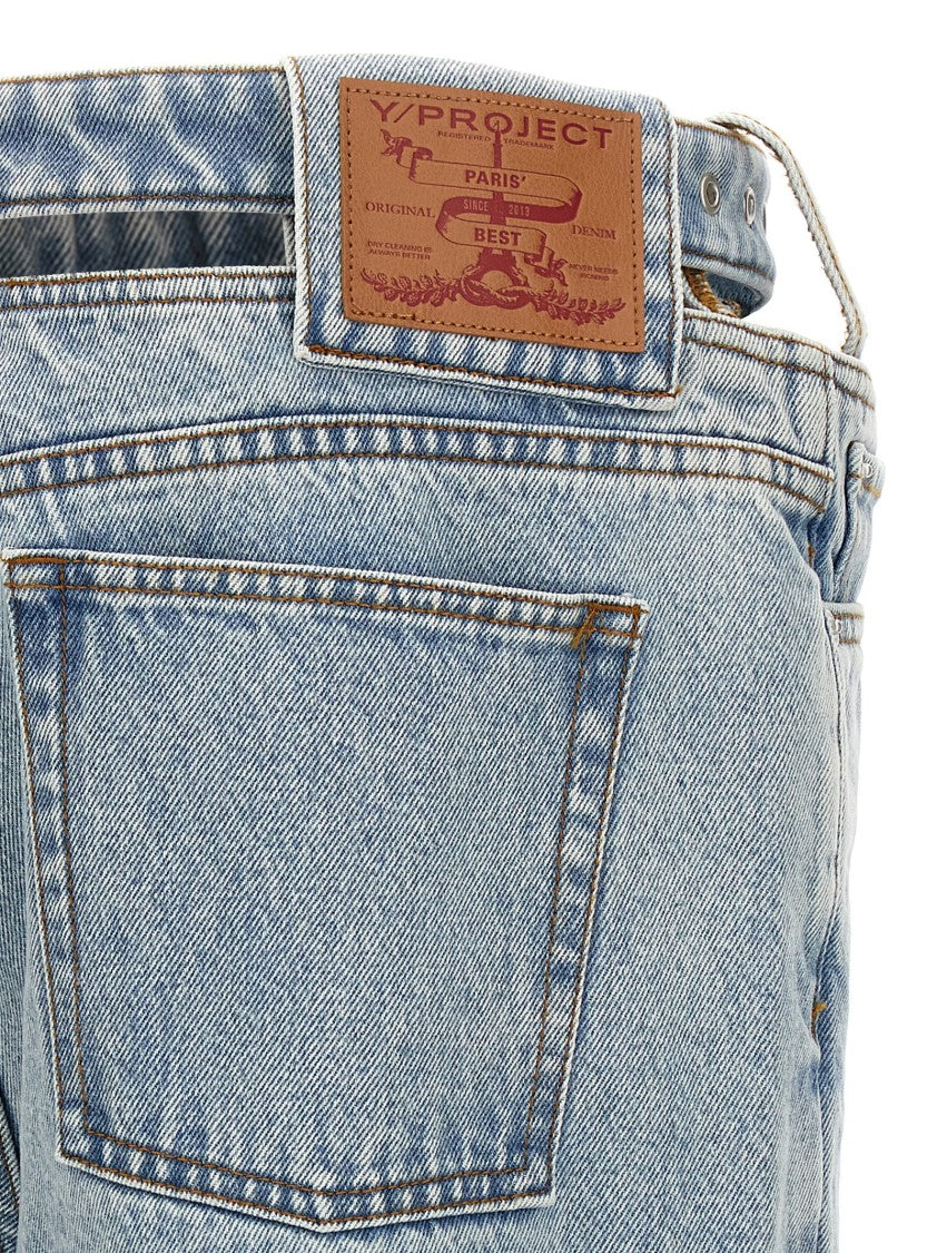 Y/Project 'Evergreen Y Belt' Jeans