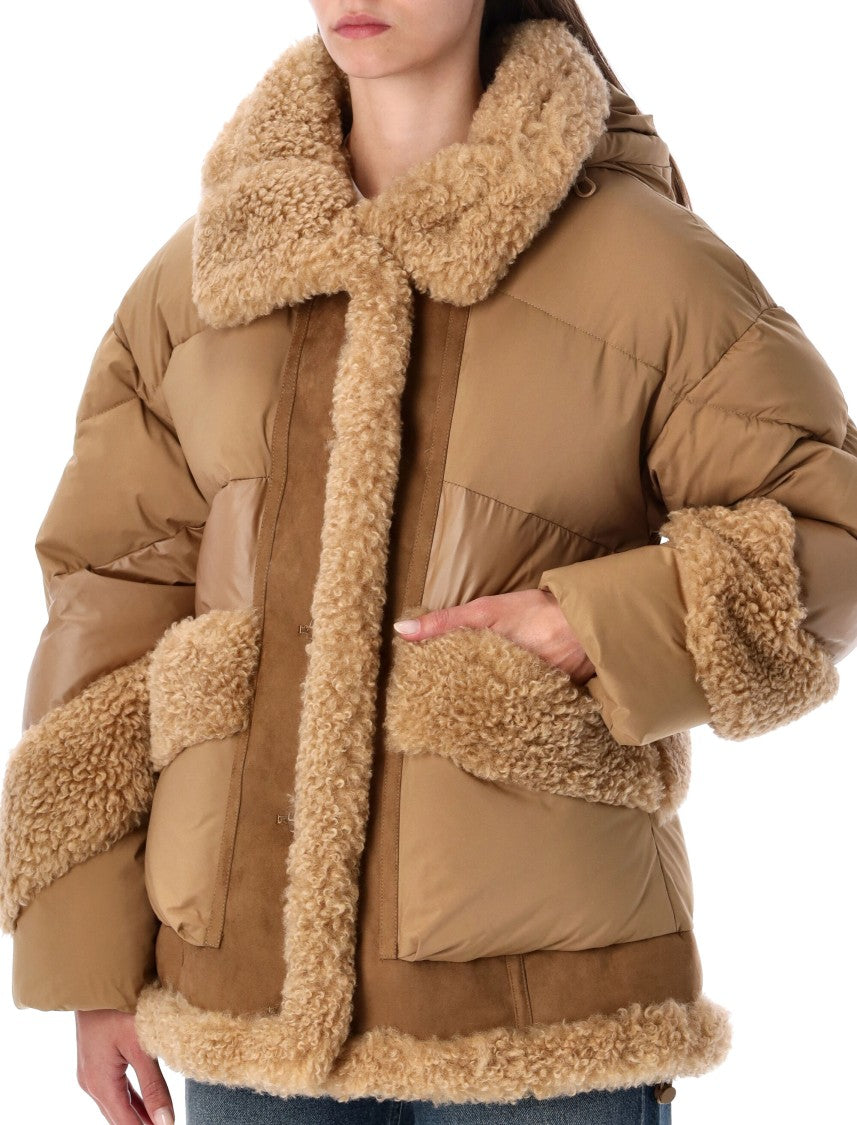 Urbancode Quilted Brown Down Jacket