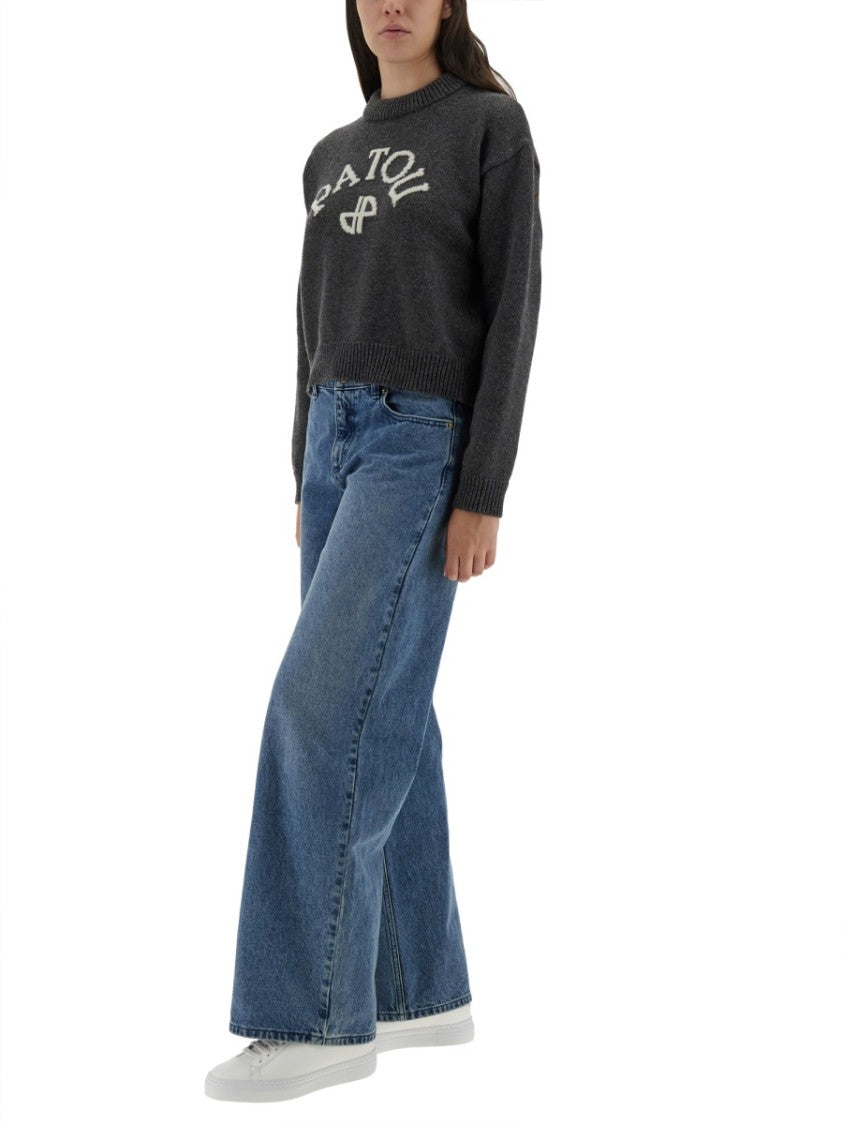 Patou Jersey With Logo And Monogram "Jp"