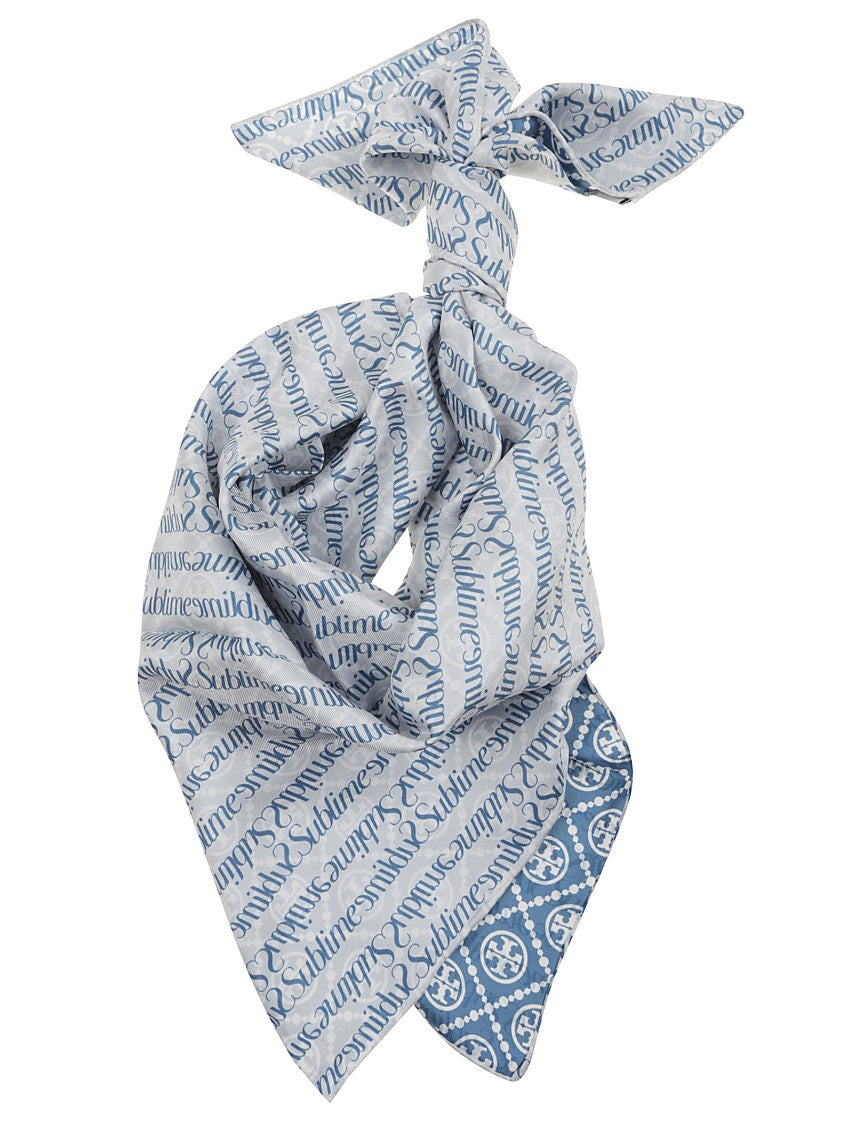 Tory Burch T Monogram Sublime Silk Scarf