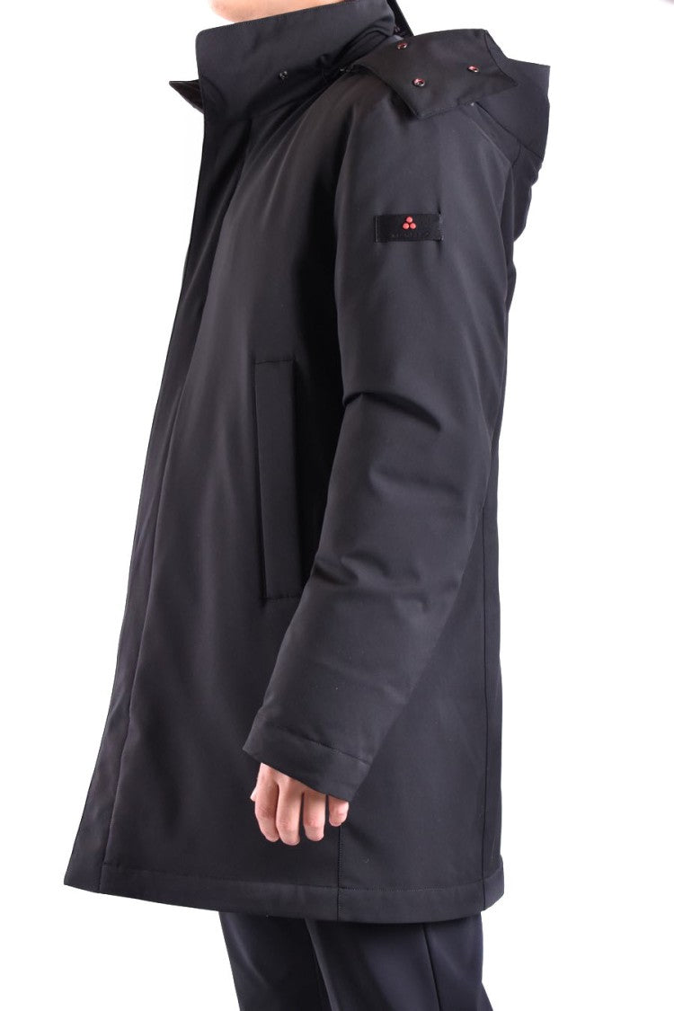 Peuterey Modern Black Jacket With High Collar