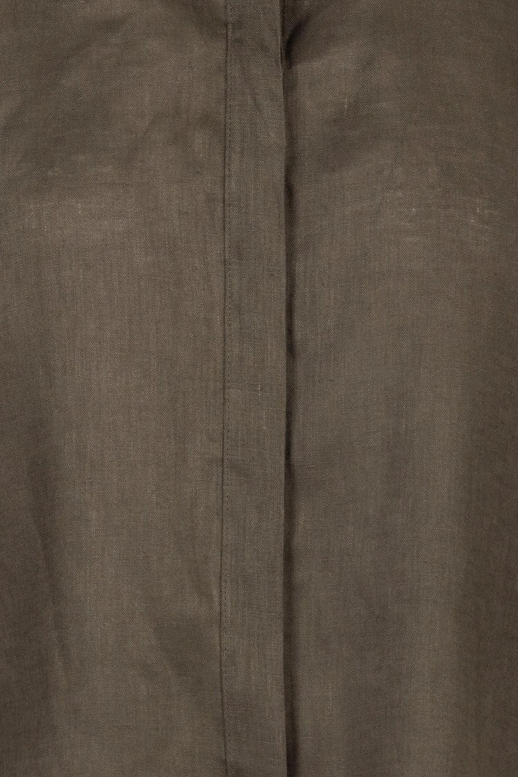 Max Mara Cropped Boxy Shirt With Classic Collar