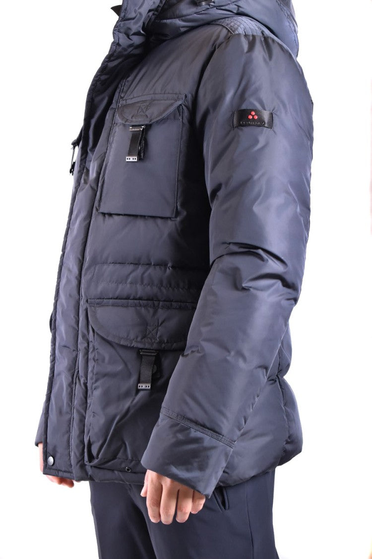 Peuterey Rich Blue Quilted Hooded Jacket