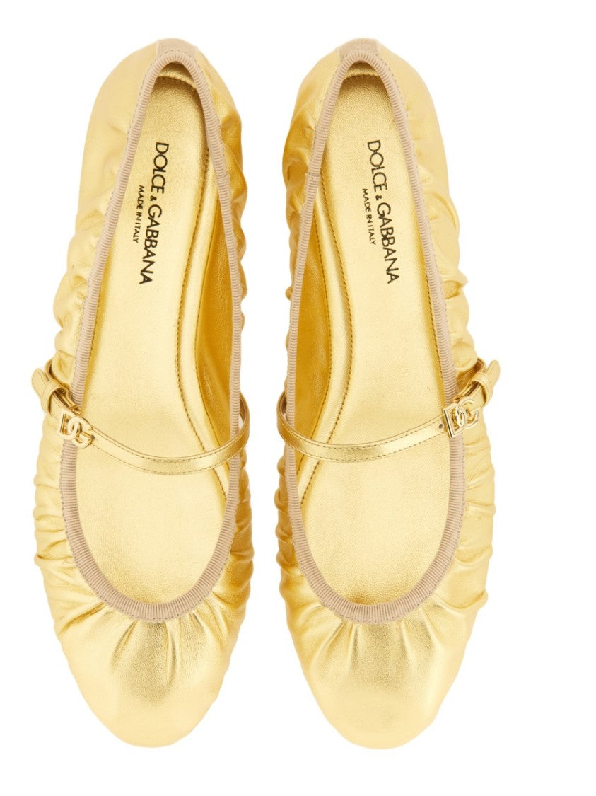 Dolce & Gabbana Mordoré Nappa Ballerina