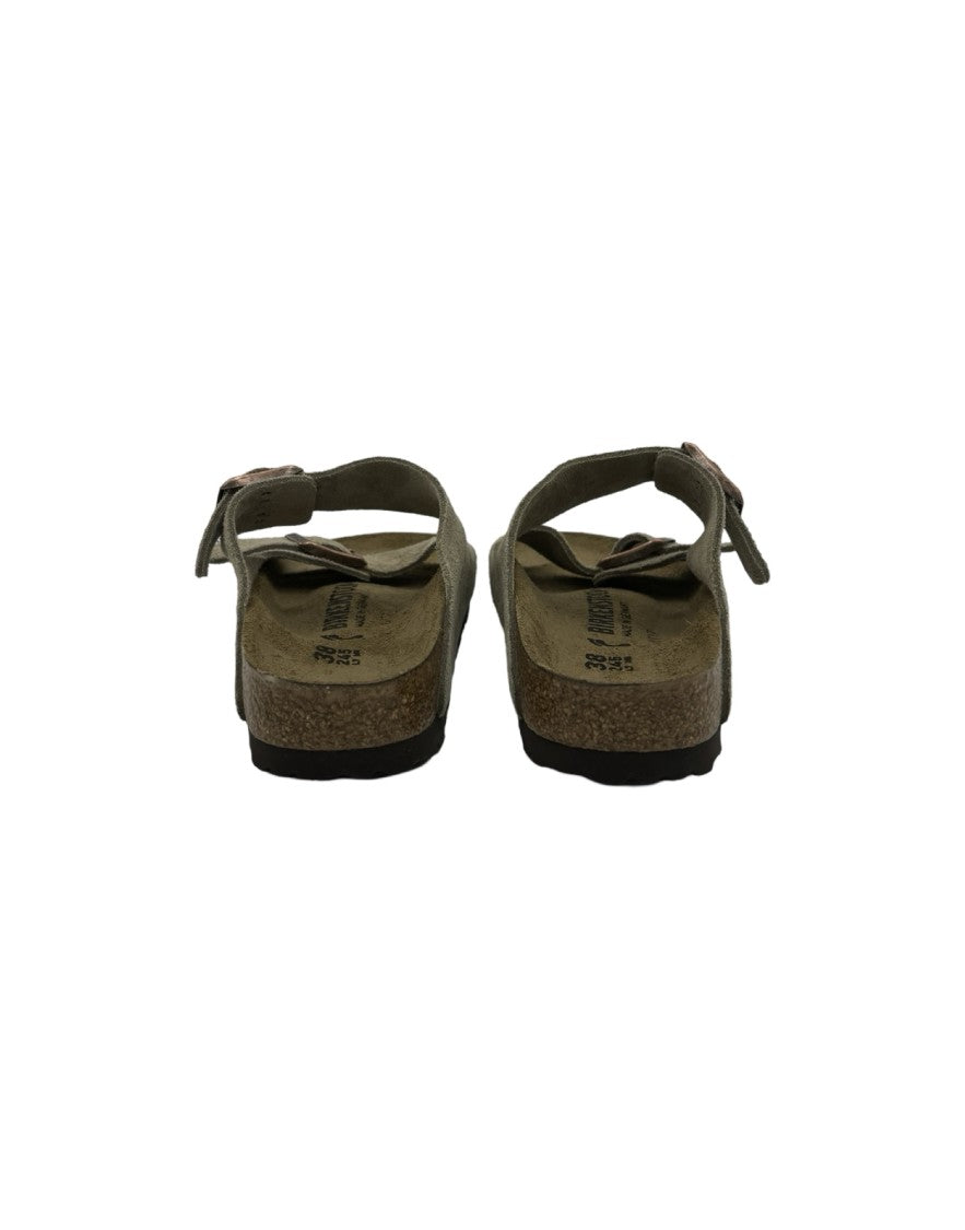 Birkenstock Arizona Suede Slide – Taupe
