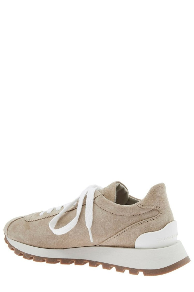 Brunello Cucinelli Soft Suede Low-Profile Sneakers