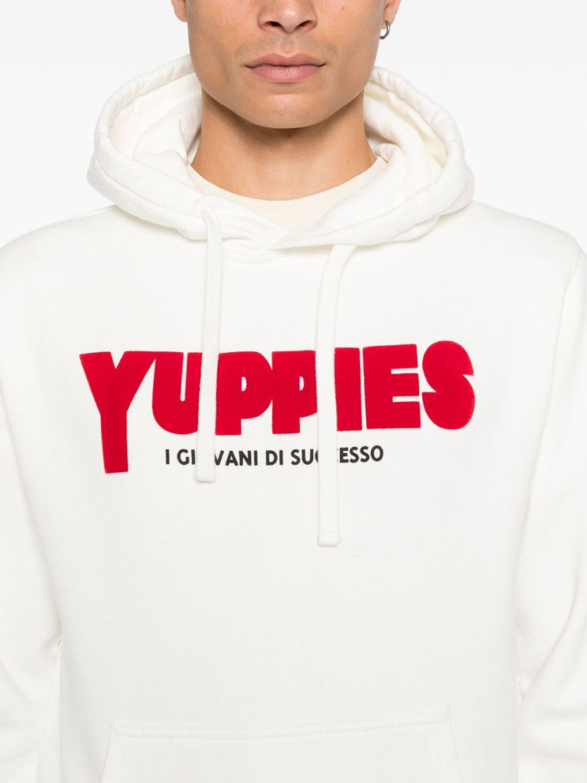 Mc2 Saint Barth White Hooded Sweater