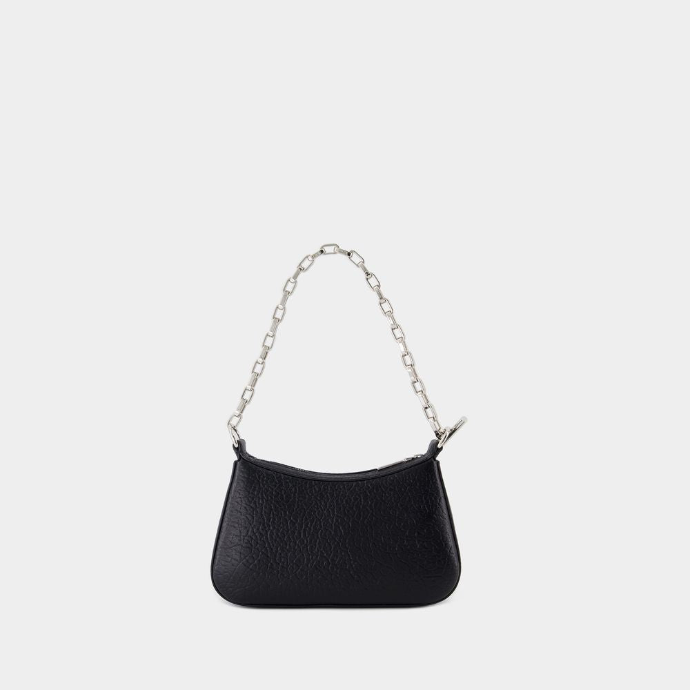Alexander Mcqueen Mini Cross Bar Purse - Leather - Black