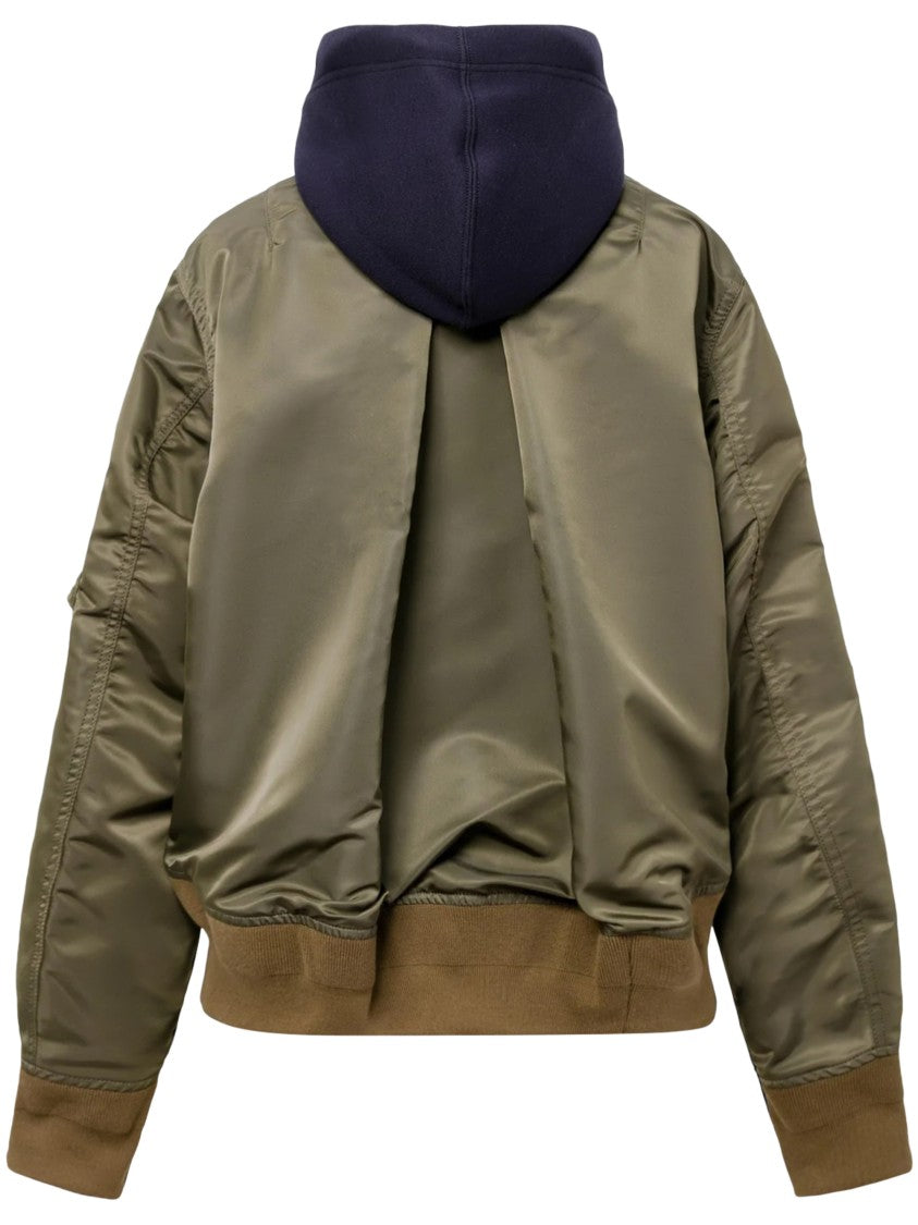 Sacai Sponge Texture Hooded Sweatshirt