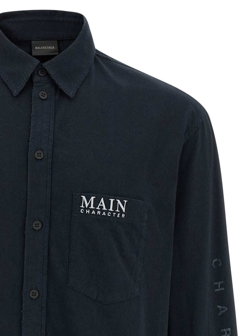 Balenciaga Cotton Jersey Long-Sleeve Shirt T-Shirt