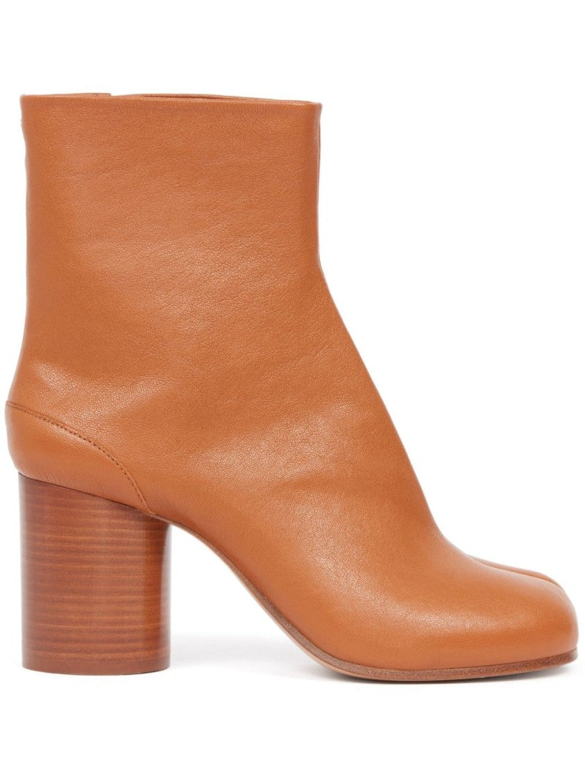 Maison Margiela Vintage Brown Tabi Split-Toe Ankle Boots