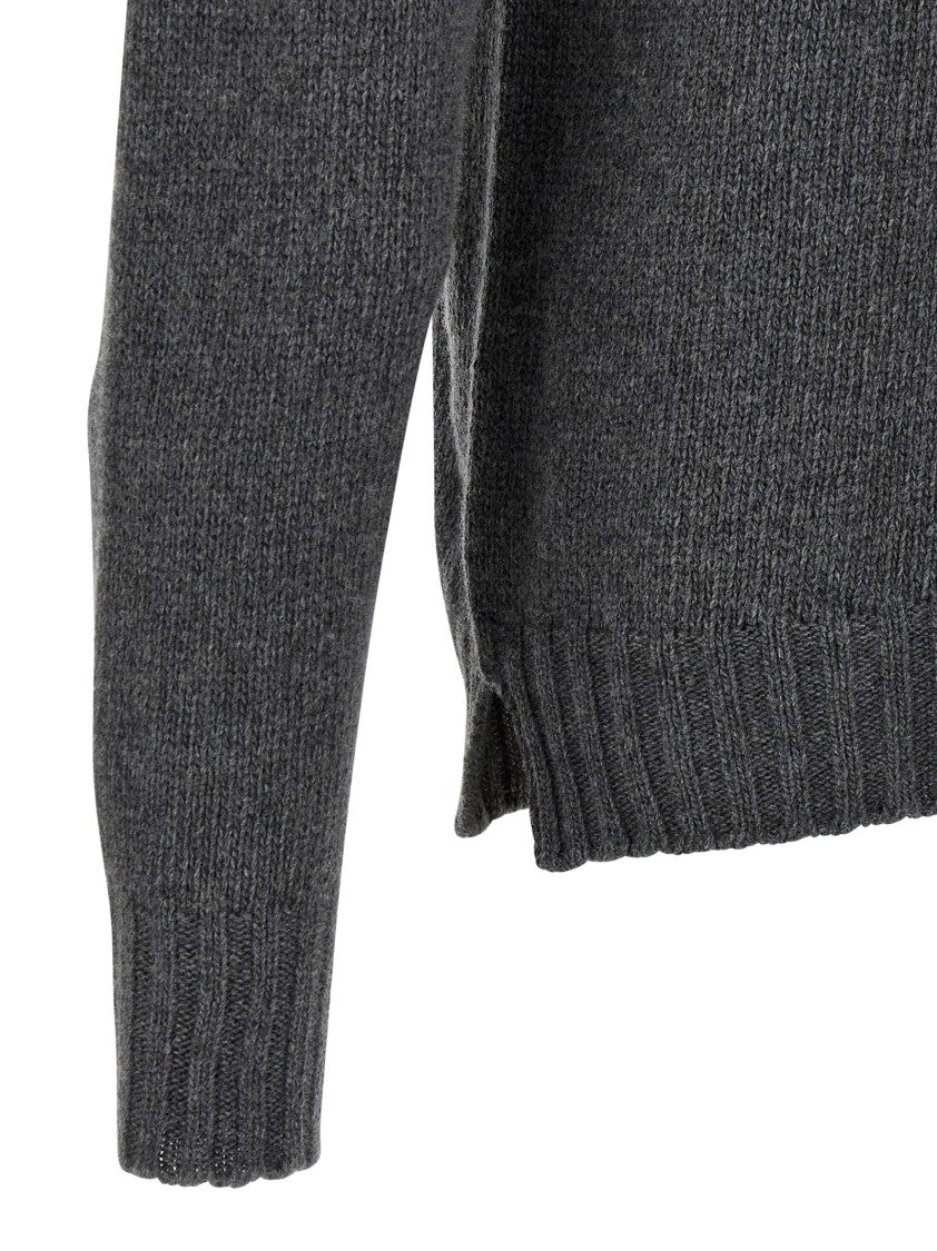 Ma'ry'ya High Neck Virgin Wool And Cashmere Blend Sweater