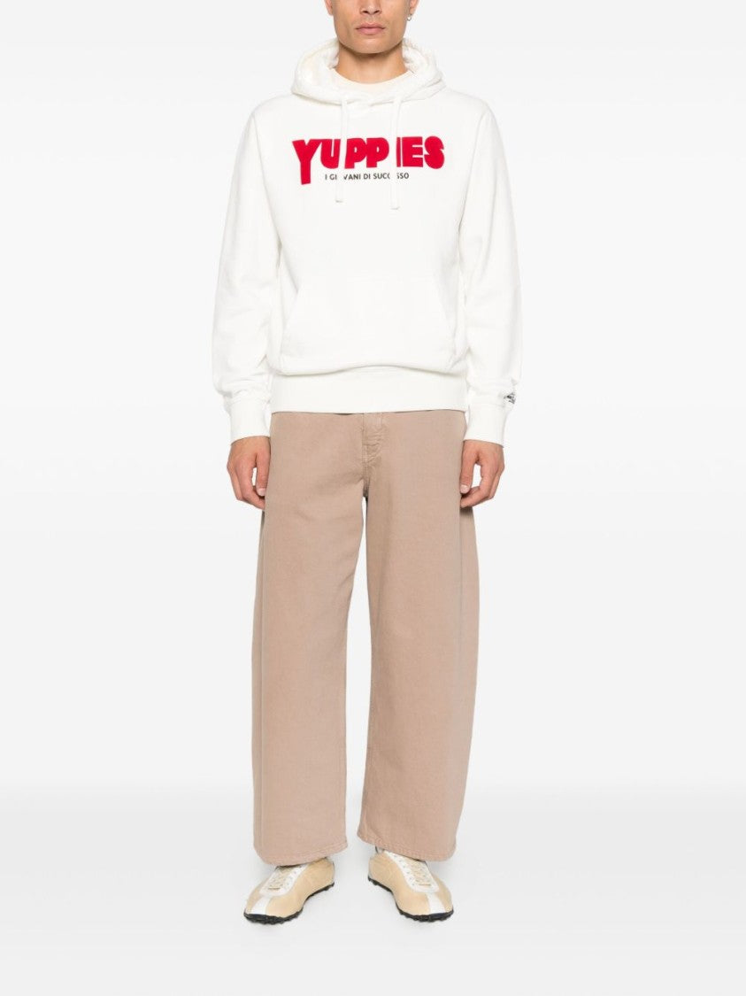 Mc2 Saint Barth White Hooded Sweater