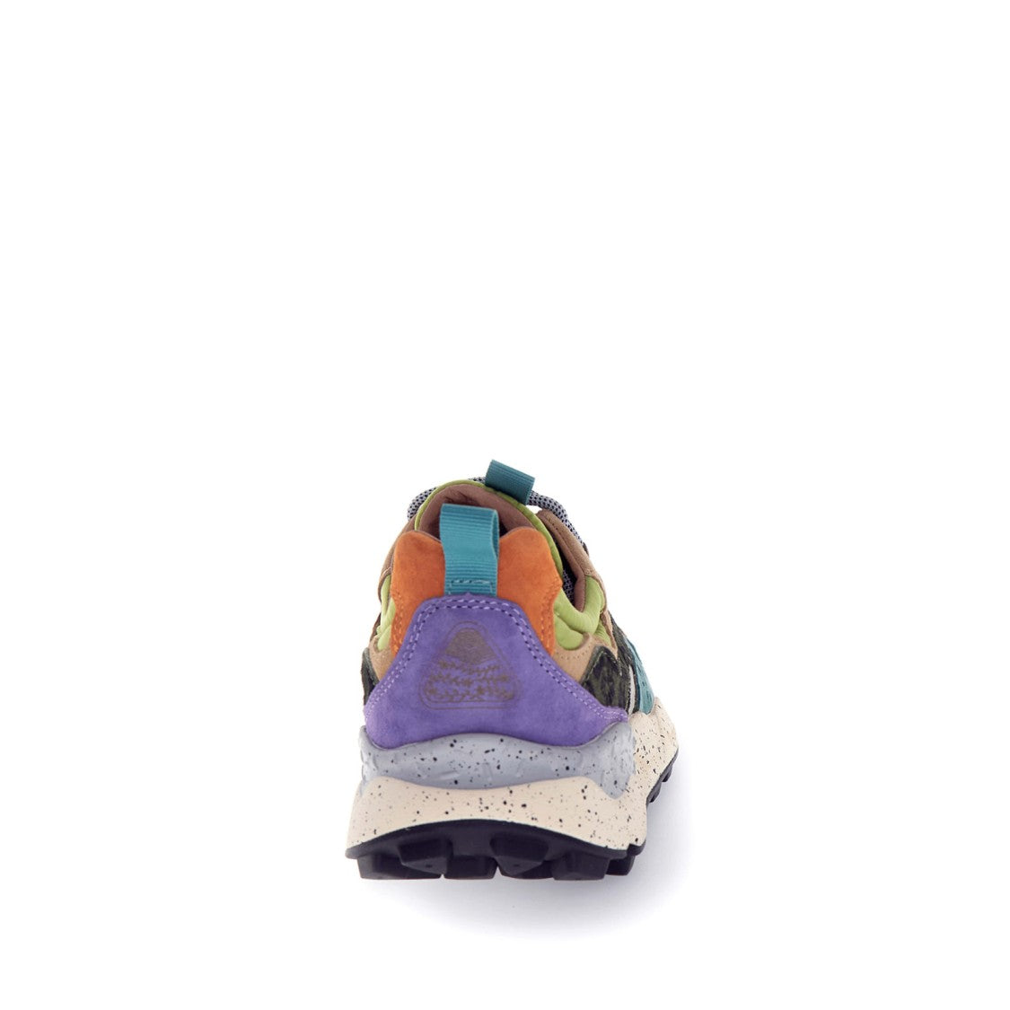 Flower Mountain Yamano Sneakers - Green/Grey/Petrol/Green/Black Spotted Pony Skin