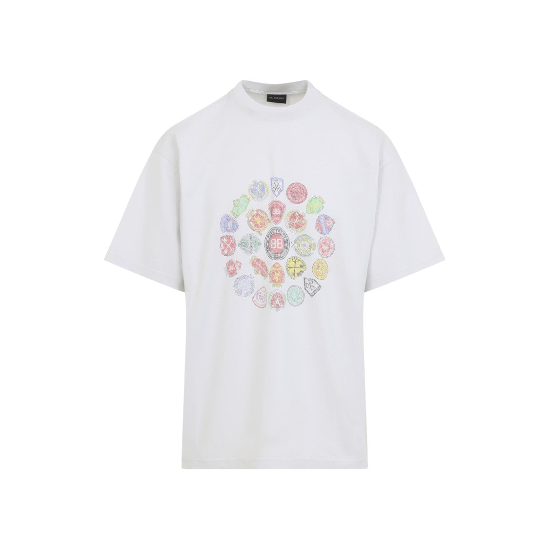Balenciaga Dirty White Cotton Medium Fit Short Sleeves T-Shirt