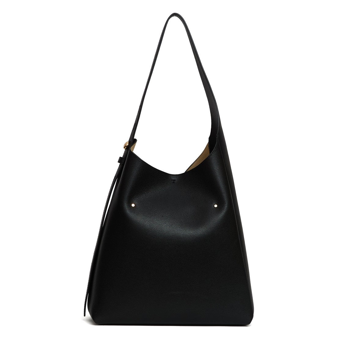 Tory Burch Black Hobo Bag With Adjustable Strap
