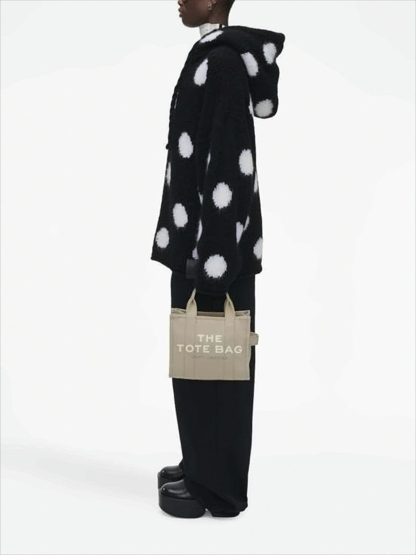 Marc Jacobs Rectangular Cotton Tote Bag With Bold Lettering